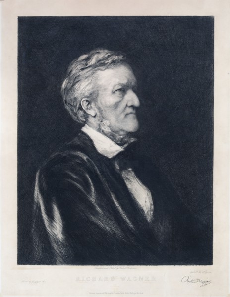 Richard Wagner portrait .