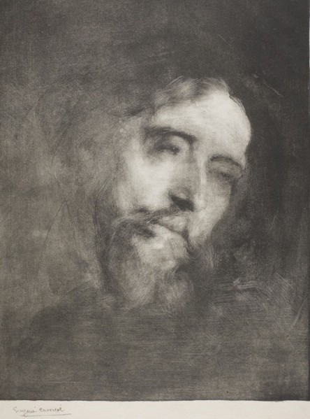 1893 Art Work -  Alphonse Daudet - Eugene Carriere.