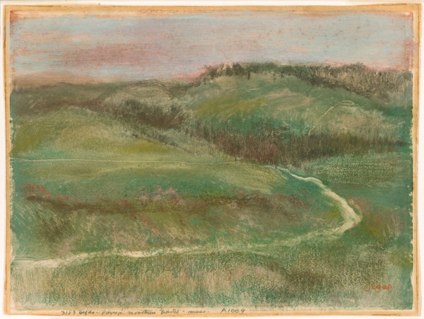 1892 Art Work -  Landscape Hilaire Germain - Edgar Degas.