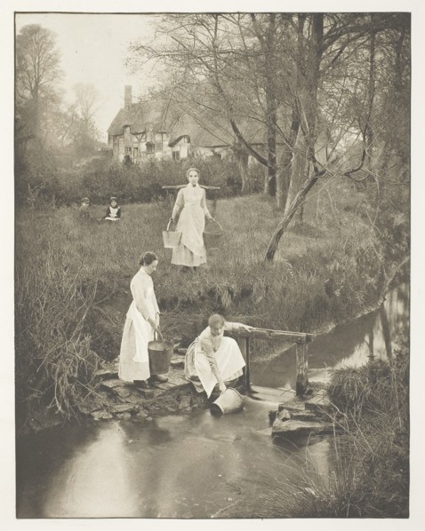 1892 Art Work -  At Shottery Brook -  James Leon Williams.