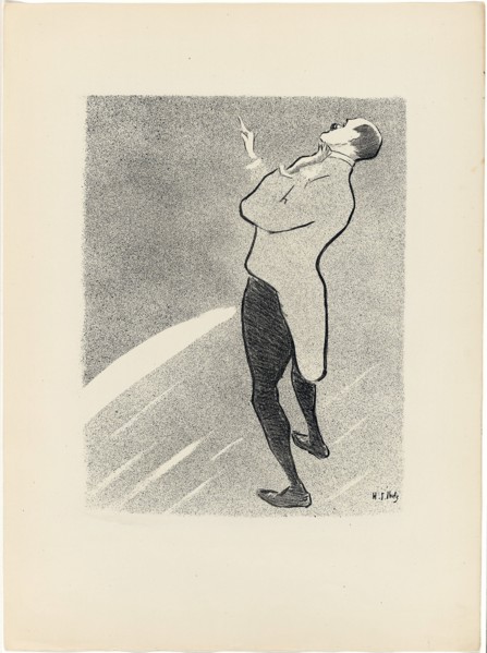 1893 Art Work -  Kam-Hill; from Le Cafe-Concert Henri-Gabriel Ibels.