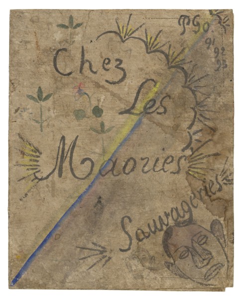 1893 Art Work -  Chez les Maories: Sauvageries (At Home with the Maori: Savage Things) - Paul Gauguin.