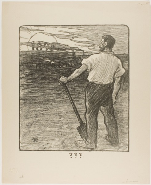1893 Art Work -  Happy New Year - Theophile-Alexandre Pierre Steinlen.