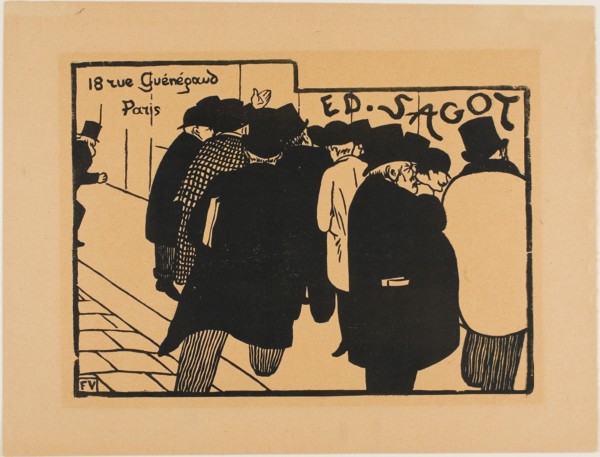 1892 Art Work -  Print Fanciers - Félix Edouard Vallotton.