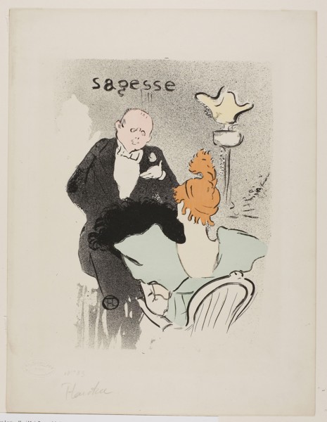 1893 Art Work -  Wisdom - Henri de Toulouse-Lautrec.
