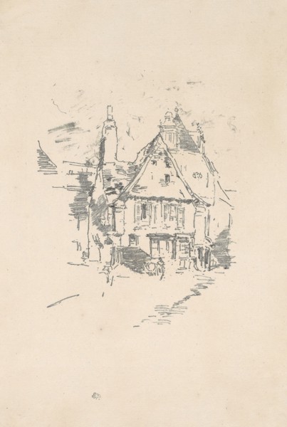 1893 Art Work -  Gabled Roofs - James McNeill Whistler.