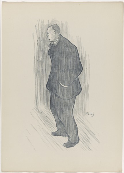 1893 Art Work -  Mevisto; from Le Cafe-Concert - Henri-Gabriel Ibels.