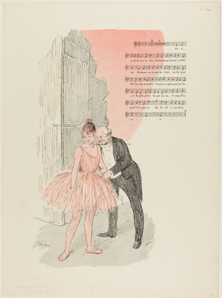 1893 Art Work -  Leda and the Swan Theophile-Alexandre Pierre Steinlen.