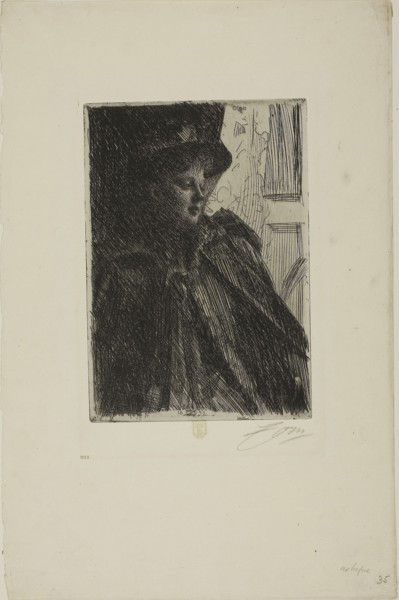 1892 Art Work -  Olga Bratt -Anders Zorn.