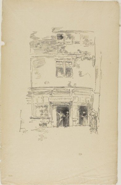 1893 Art Work -  The Clock-Makers; Paimpol - James McNeill Whistler.