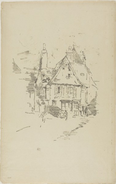 1893 Art Work -  Gabled Roofs - James McNeill Whistler.