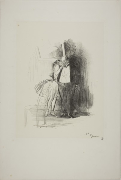 1892 Art Work -  The Consent - Jean Louis Forain.