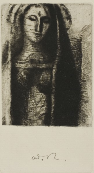 1892 Art Work -  Princess Maleine (The Little Madonna) - Odilon Redon.