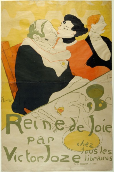 1892 Art Work -  Reine de Joie - Henri de Toulouse-Lautrec.