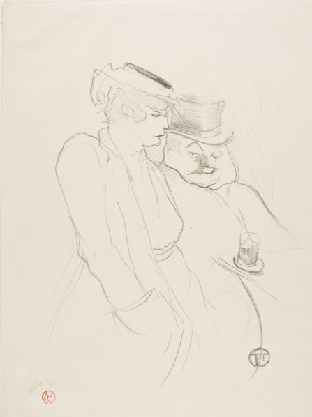 1893 Art Work -  In Their Forties Henri de Toulouse-Lautrec.