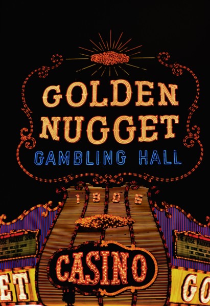 1960s Las Vegas Casino - The Golden Nugget Gambling Hall -  circa 1966.