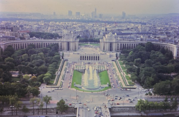 1972 France - (R) - Aerial view of Paris France circa early 1970s.