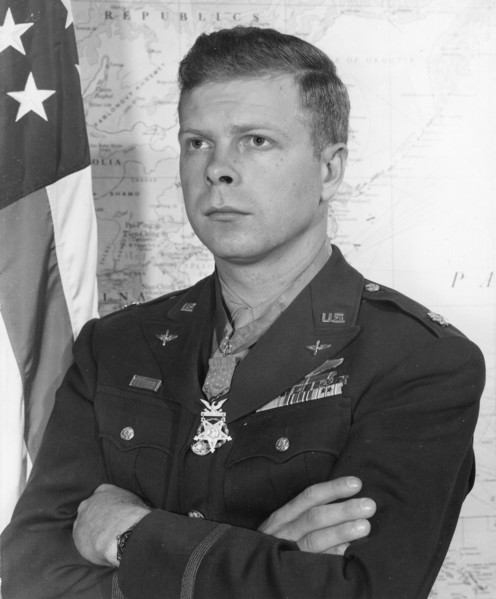 Richard Bong with Medal of Honor