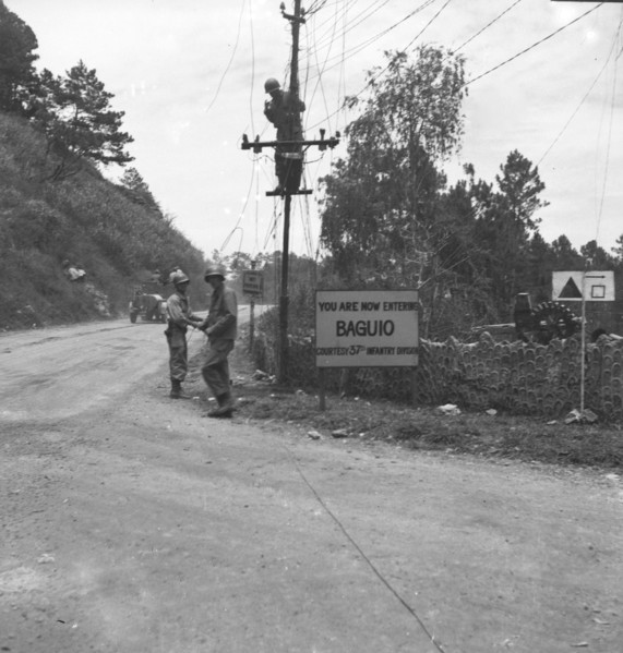A sign with “You are now entering Baguio