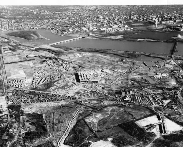 Pentagon construction - An aerial view of the Pentagon’s construction on Feb. 29