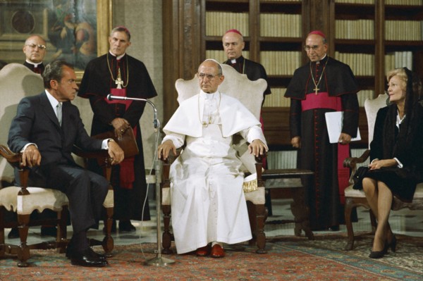 Pope Paul VI and President Nixon in 1970.