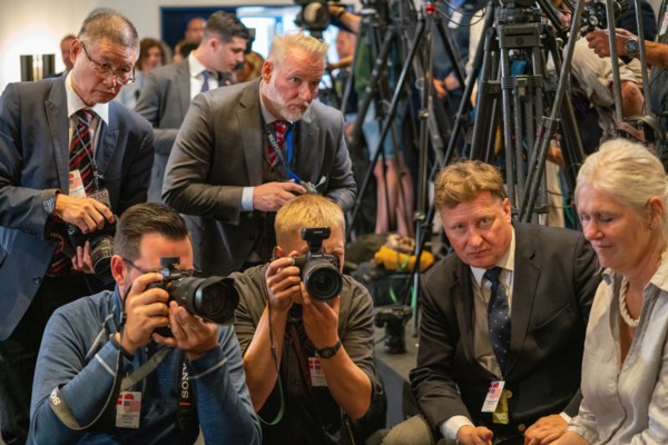 Photographers take photos