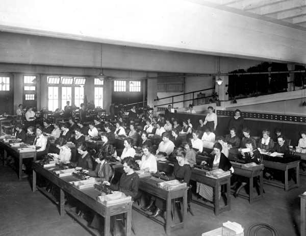 Interior of Workers at the Tabulating Machine Company
