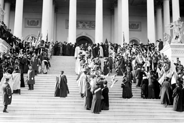 Woman Suffrage March on the Capitol