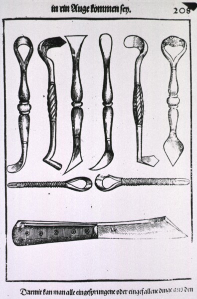 Various tools for eye surgery