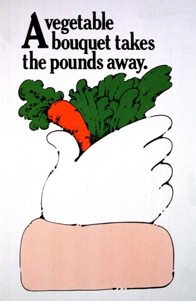 A vegetable bouquet takes the pounds away.