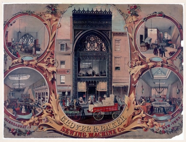 Grover & Banker Sewing Machine Co. 495 Broadway New York.