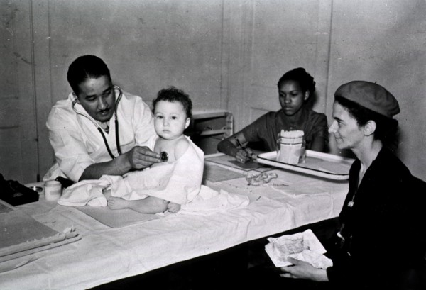 View of an African American physician