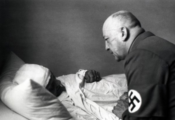 Wounded soldier in hospital after failed assasination attempt on Adolf Hilter