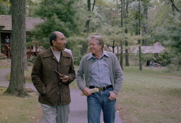 Anwar Sadat and Jimmy Carter at Camp David