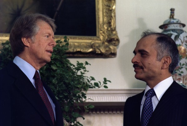 Jimmy Carter with King Hussein of Jordan