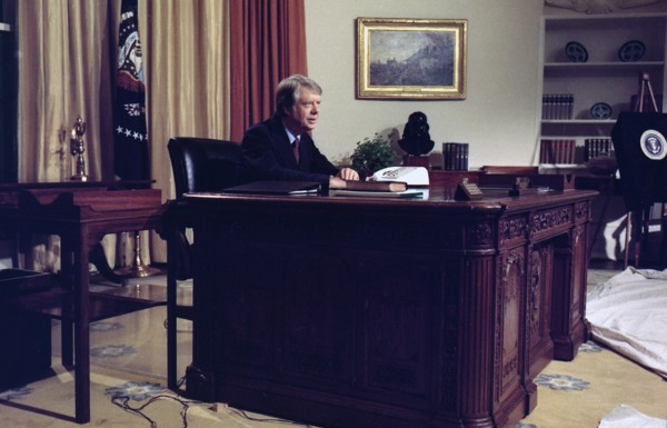 Jimmy Carter gives address to the nation on energy from the oval office.