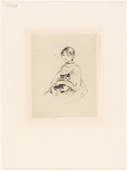 Young Girl with a Cat - 1889