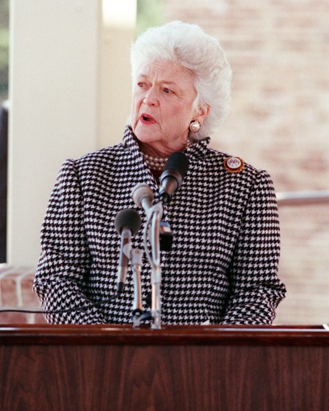 First lady Barbara Bush
