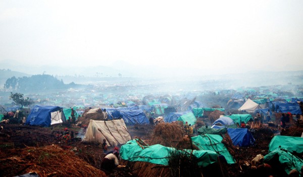 1994 Zaire - A view of the Kibumba refugee camp
