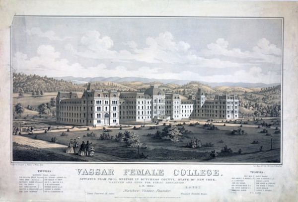 Vassar female college, egidius ca. 1862