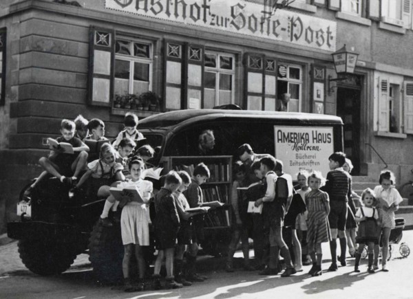 Bookmobile in German Towns