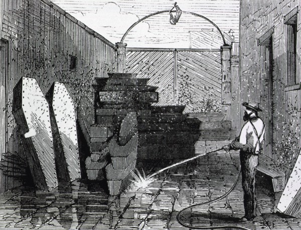 New York, Morgue ca. 1868