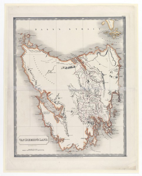 Van Diemen's Land Map ca. 1828