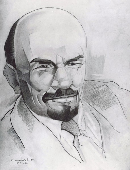 Portrait of Lenin by Yuri Annenkov, Moscow (1921)