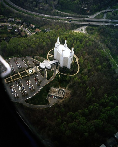 Aerial view of the Church of Jesus Christ of Latter Day1984