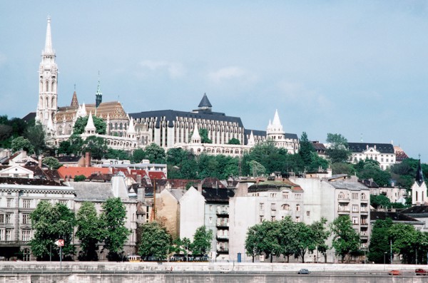 Overview of Budapest's castle area