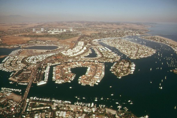 Aerial of Upper Newport Bay in Orange County