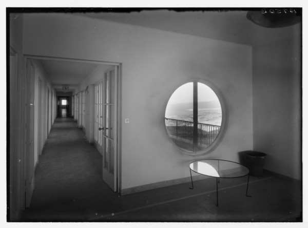 New Hadassah University Medical Center in Jerusalem (Scopus). The synagogue or chapel of the hospital ca. between 1934 and 1939