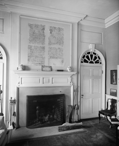 Gunston Hall interior, fireplace [Virginia] ca.  between 1910 and 1925