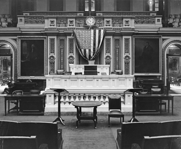 Speakers Desk, House of Representatives in the U.S. Capitol  [Washington, D.C.] ca.  between 1910 and 1926